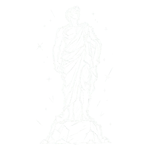 Chiseled tier artwork: a figure half emerged from the stone